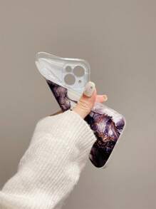 Marble Print Phone Case - Multicolor - View 4