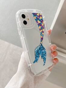 Ốp điện thoại họa tiết đuôi nàng tiên cá, phiên bản quốc tế, không phải phiên bản nội địa. - Trong sáng - Xem 3