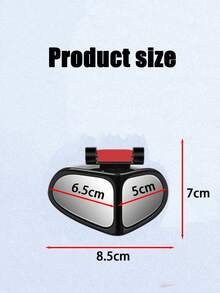 1pair Glass Car Blind Spot Mirror Of Rearview Mirror - Black - View 2