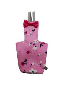 1pc Flower Pattern Bow Decor Parrot Diaper For Bird For All Season - Pink - View 2