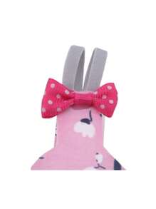 1pc Flower Pattern Bow Decor Parrot Diaper For Bird For All Season - Pink - View 3