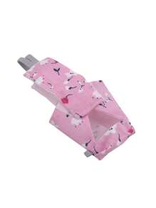 1pc Flower Pattern Bow Decor Parrot Diaper For Bird For All Season - Pink - View 5