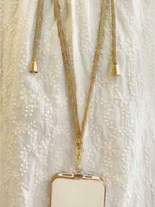 1 pieza de color combinado Tira de celular con Clip de fijación Tarjeta - Multicolor - Ver 4