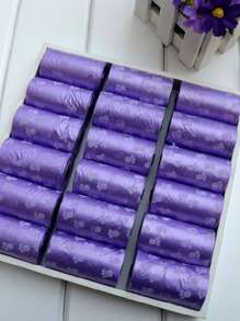 8rolls Paw Pattern Random Pet Poopbag For Dog And Cat For All Season - Nhiều màu - Xem 5