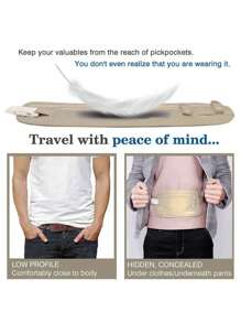 時髦和輕便帶隱形尼龍腰包完美適用於運動和旅行