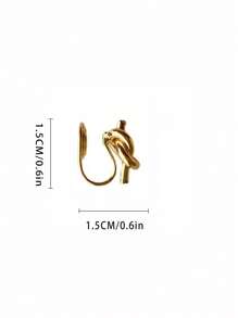 2 miếng đệm tai trang trí nốt nhạc - Vàng - Xem 3