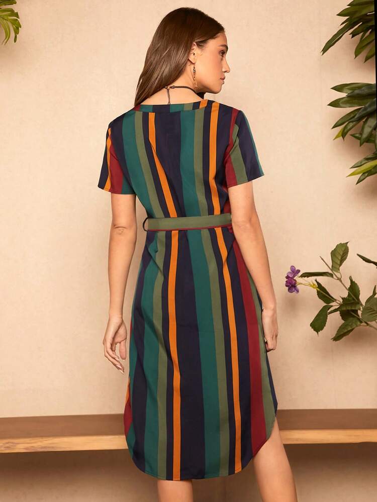 Summer Vacation Outfits  Striped Print Belted Dresssummer Outfits, Spring Outfit, Beach Outfit, Festival Outfits, Vacation Outfits, Office Outfits, Country Outfit Women / For Women Elegant Dress, Elegant Party Dress, Elegant Blouse, Casual Classy Casual Dress, Casual Blouse, Casual Sets, Casual Long Dresses Beach Dress, Beach Outfit, Vacation Dress, Summer Holiday Outfits Wedding Guest Dress, Bridesmaid Dress, Graduation Dress