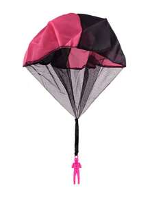 1pc Color Block Parachute Toy, Creative Hand Tossing Toy For Kids