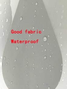 1 Màn Tắm Họa Tiết Giọt Nước, EVA Hiện Đại Chống Nước Màn Tắm Cho Phòng Tắm - Đen và trắng - Xem 5