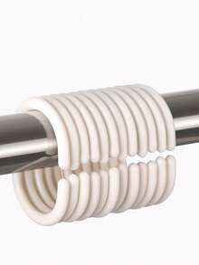 1 Màn Tắm Họa Tiết Giọt Nước, EVA Hiện Đại Chống Nước Màn Tắm Cho Phòng Tắm - Đen và trắng - Xem 6