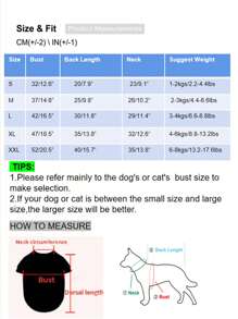 1入組卡通狗樣式寵物背心適用於貓和狗狗適合夏天 - 彩色 - 查看 5