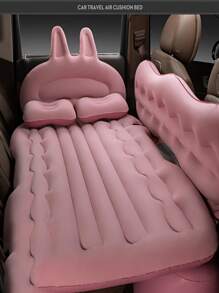 1pc Rabbit Decor Car Inflatable Mattress - Pink - View 2