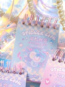 MR.PAPER 30張/包鐳射拼貼貼紙創意多用途裝飾貼紙適用於DIY工藝品、裝飾品、手帳 - 彩色 - 查看 1