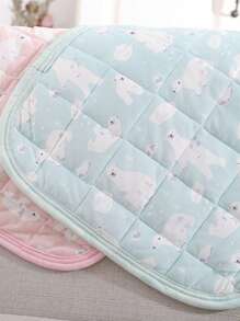 Máy Tính Làm Mát Mùa Hè Thú Cưng Cho Chó Mèo, Ice Silk Thoáng Khí Ghế Sofa Đệm Cho Thú Cưng Nhỏ Ngủ - Màu xanh lam - Xem 5