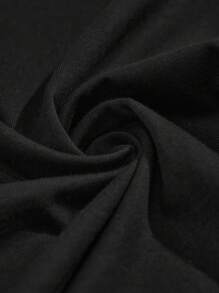 RueChic Men Letter Graphic Tee & Shorts - màu đen - Xem 5