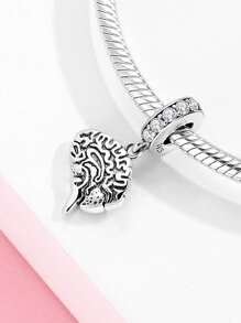 MAGIC CHARMS 1 bucată Fashion Cubic Zirconia Decor Brain Argint Pandantiv DIY pentru femei pentru realizarea de bijuterii DIY