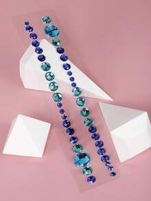 1張頭髮寶石紋身貼紙適合派對