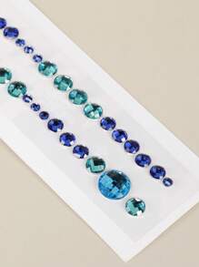 1張頭髮寶石紋身貼紙適合派對