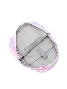 TINYAT 2pcs Bag Set, Pink Classic Backpack Lightweight Multi-Functional Women's Combination Bag School Bag Set For Graduate, Teen Girls, Freshman, Sophomore, Junior & Senior In College, University & High School, Perfect For Outdoors ,Travel & Back To School - Pink - View 4