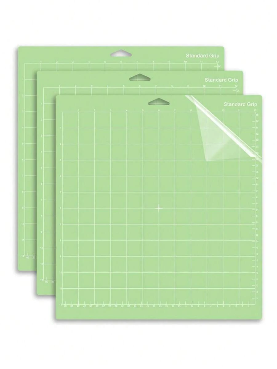 1入組格子圖案切割墊，用於DIY工藝簡單多功能切割板，藝術雕刻 - 綠色 - 查看 1