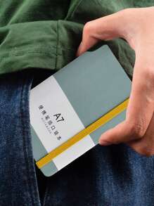 Sổ tay bỏ túi A7 có dây đeo, sổ ghi chép công sở di động, sổ tay mini dành cho học sinh. - Nhiều màu - Xem 2