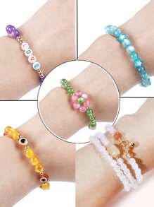 1入組時尚6/8mmDIY珠子適合女士DIY首飾製作 - 紫色 - 查看 7