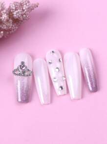 TSZS 10 chiếc Rhinestone Planet Design Nail Art Decoration DIY Nail Charms Nail Gems Nail Supplies - Nhiều màu - Xem 3