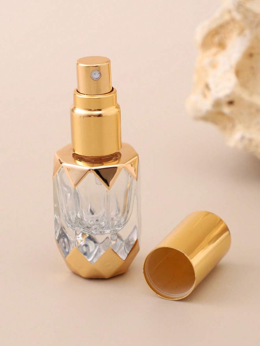 1pc 6ML Empty Perfume Spray Bottle - Gold - View 1
