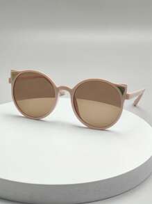 2 cặp trang trí tai cho trẻ em Khung tròn kính thời trang dễ thương cho cuộc sống hàng ngày - Nhiều màu - Xem 2