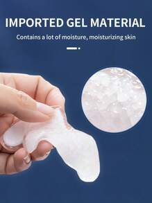 夜間睡眠眼貼平滑抗皺面部護膚貼紙 - 白色 - 查看 4