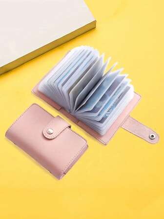 26 Card Slots PU Card Storage Bag Unisex Simple Textured Multi-Card Slot Card Bag Lightweight Portable Card ID Card White-Collar Workers For Female For HolIDay For Anniversary For Birthday Gift Accessories Gift Present Hot Pink Purse Casual ID Holder Card Holder Card Holder Wallet Business Card Holder Credit Card Holder Card Holder Women Photocard Holder For Women Mini Wallet Card Wallet