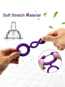 Anillo de bloqueo de semen, potenciador de erección duradero de silicona, juguete sexual para adultos para hombres y mujeres