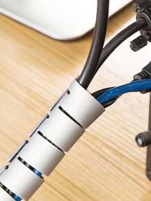 1pc Bộ tổ chức quấn xoắn ốc cáp 1M - Xám - Xem 6