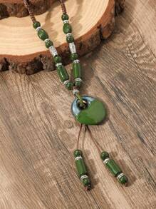 Vòng cổ trang trí hạt Y Lariat - Nhiều màu - Xem 2