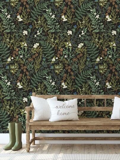 Fern Groen Plant Wallpaper, Peel Stick Waterproof Renovation Removable Beautiful Wand Sticker, Home Room ation, Art, 17.7in*6.5/9.8ftpeel Stickers Panels, Paper, Wallpapers, ation Items Refresh Your Home, Rama Birthday Graduation view 6