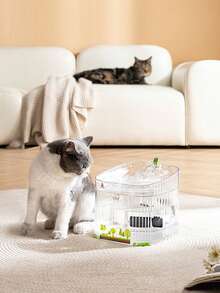 1 pieza Bebedero para mascotas automático - transparente - Ver 2