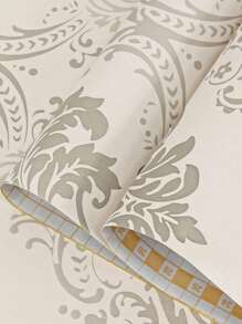 1pc Scroll Pattern Wall Paper - Multicolor - View 5