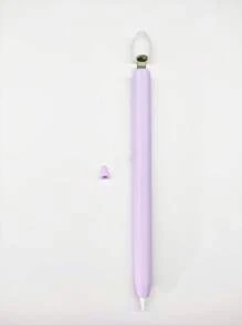 硅胶触控笔笔套，兼容 Apple Pencil 第一代 - 紫色 - 查看 2