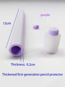 硅胶触控笔笔套，兼容 Apple Pencil 第一代 - 紫色 - 查看 3