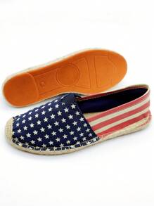 男士星星印花帆布度假樂福鞋 - 彩色 - 查看 2