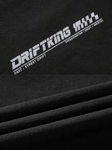 Boyfriend Style Men Geo Print Zip Up Hooded Windbreaker Jacket Gym Clothes Boyfriend Style Men - Multicolor - View 5