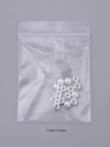 2克/包銀釘珠DIY首飾配件 - 銀色 - 查看 3