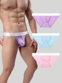 Men 3pack Contrast Tape Brief - Multicolor - View 1