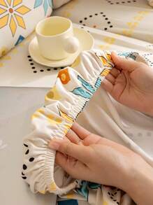 1入組幾何樣式彈性沙發座位現代滌綸沙發座墊套 - 彩色 - 查看 9