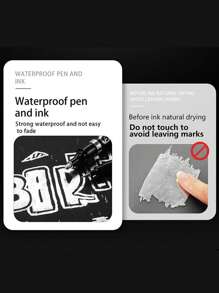 1片液體鉻合金鏡子馬克筆DIY反光塗料鋼筆 - 金色 - 查看 5