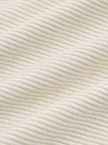 SHEIN MOD Áo thun nữ Khối Màu Con số Giải trí - màu đen - Xem 3