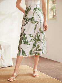 MOTF PREMIUM Váy midi vải lanh Viscose - Nhiều màu - Xem 3