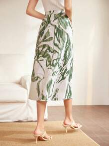 MOTF PREMIUM Váy midi vải lanh Viscose - Nhiều màu - Xem 7