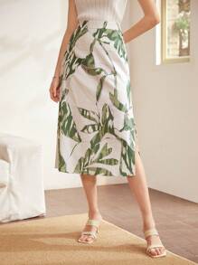 MOTF PREMIUM Váy midi vải lanh Viscose - Nhiều màu - Xem 9