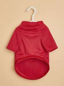 1pc Cartoon Graphic Pet Tee - Red - View 5